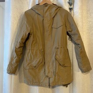 Tan Hooded coat Jacket